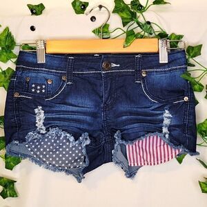 Rue21. Short shorts. Americana. Size 0. EUC
